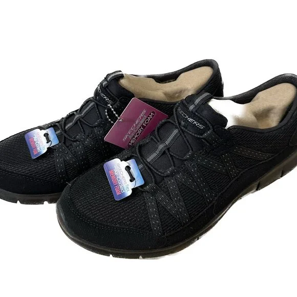 Skechers • Gratis Strolling Sneakers • Black, Sz 9! NIB! - Picture 1 of 2